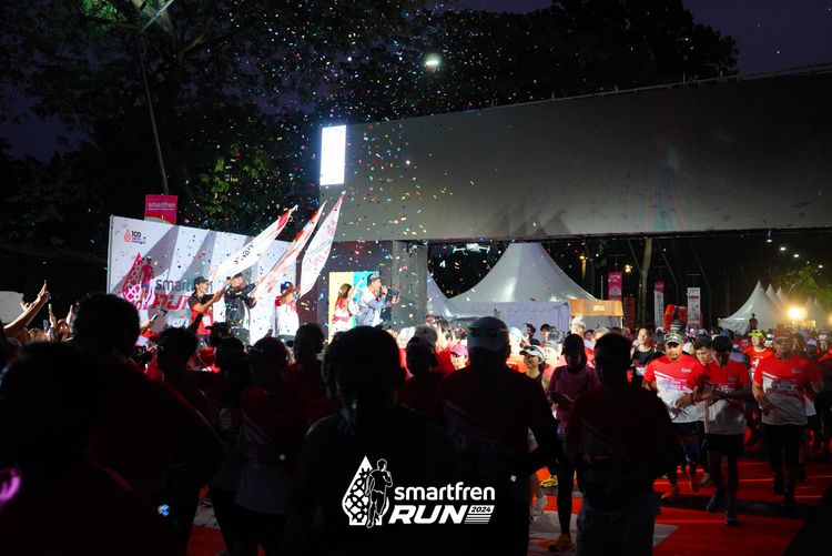 Race photo from Smartfren Run 2024