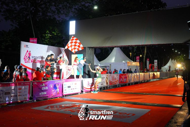 Race photo from Smartfren Run 2024