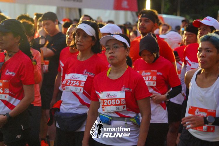 Race photo from Smartfren Run 2024