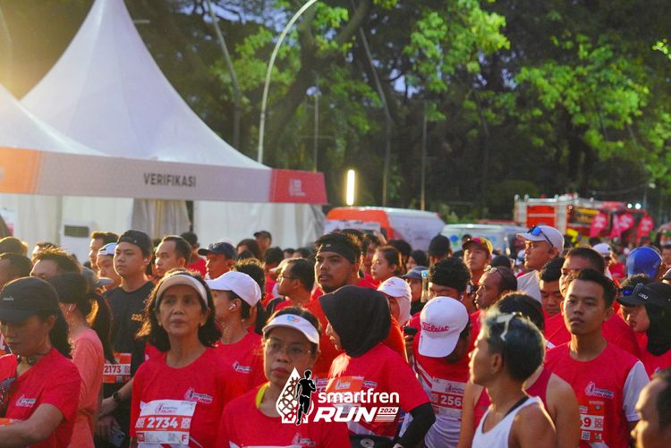 Race photo from Smartfren Run 2024