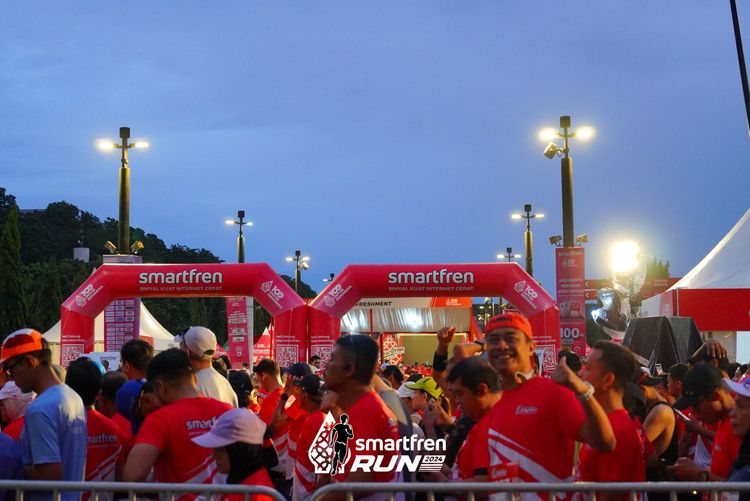 Race photo from Smartfren Run 2024