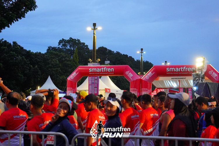 Race photo from Smartfren Run 2024