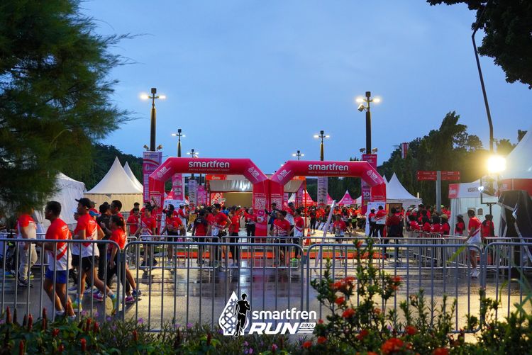 Race photo from Smartfren Run 2024
