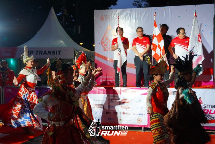 Race photo from Smartfren Run 2024