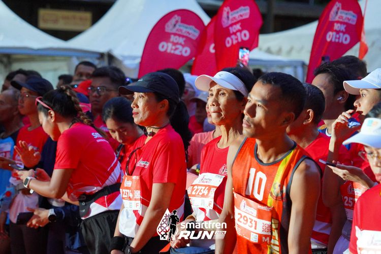 Race photo from Smartfren Run 2024