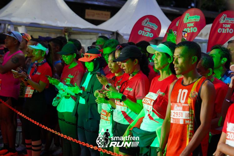 Race photo from Smartfren Run 2024