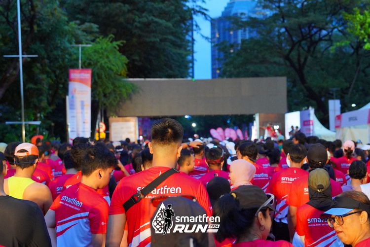 Race photo from Smartfren Run 2024
