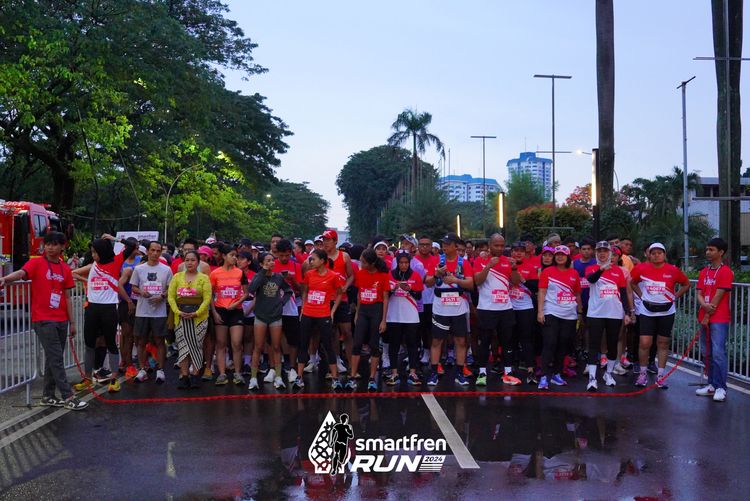 Race photo from Smartfren Run 2024