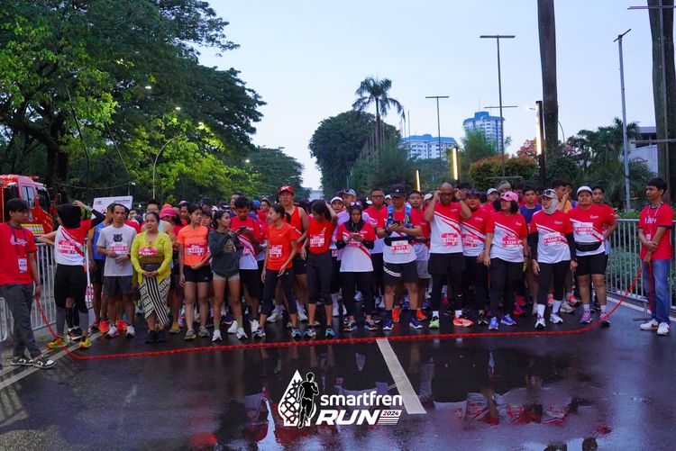 Race photo from Smartfren Run 2024
