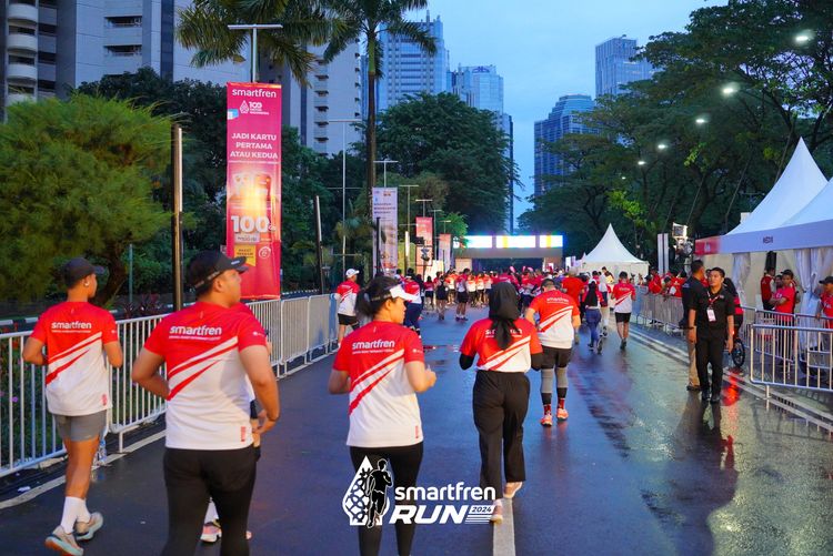Race photo from Smartfren Run 2024