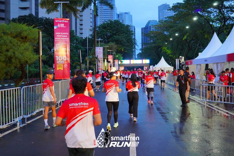 Race photo from Smartfren Run 2024