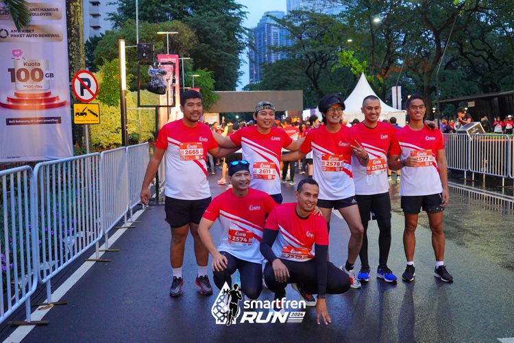Race photo from Smartfren Run 2024