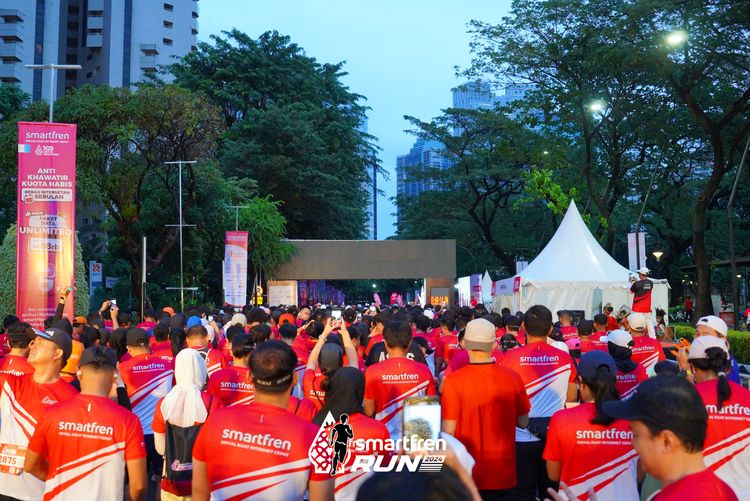Race photo from Smartfren Run 2024
