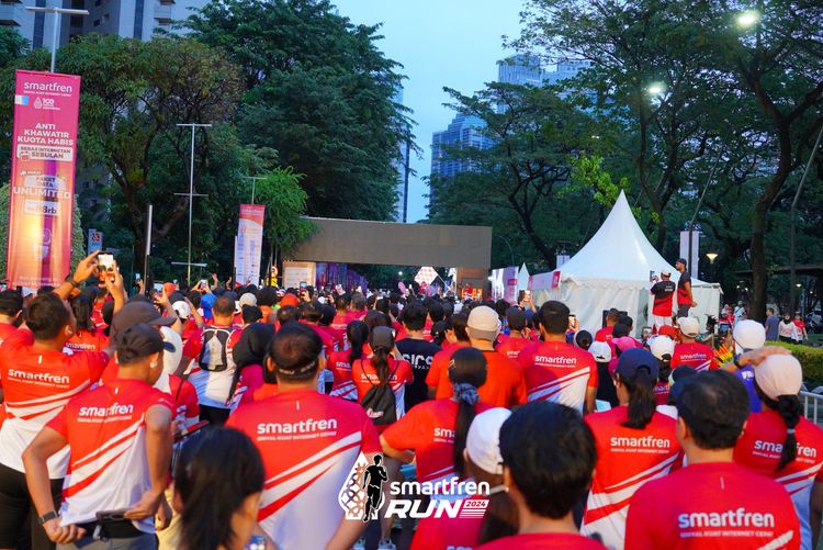 Race photo from Smartfren Run 2024