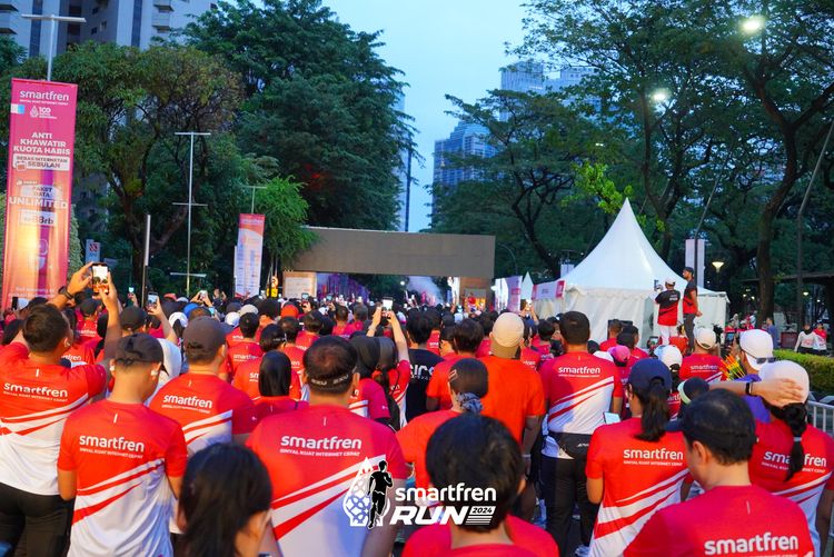 Race photo from Smartfren Run 2024