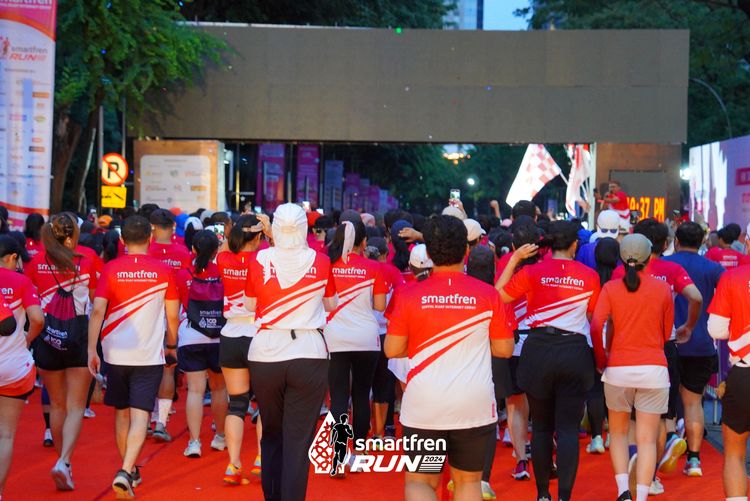 Race photo from Smartfren Run 2024