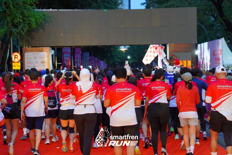 Race photo from Smartfren Run 2024