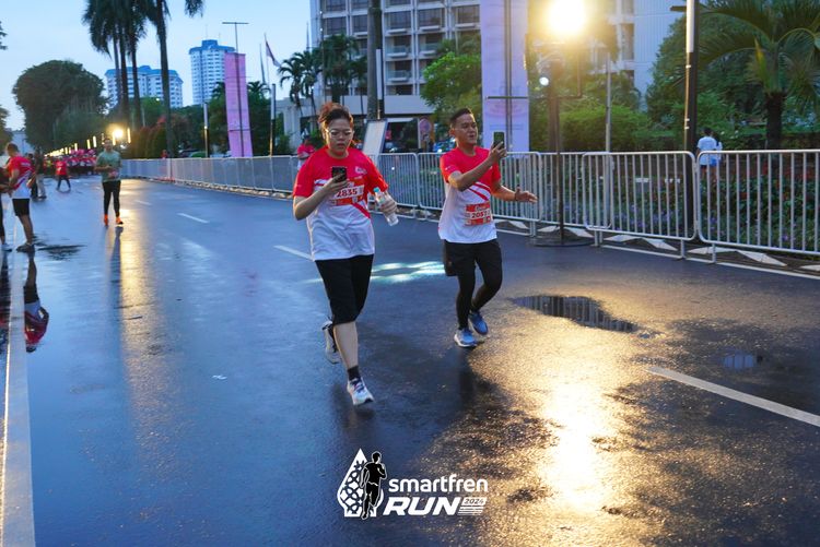 Race photo from Smartfren Run 2024