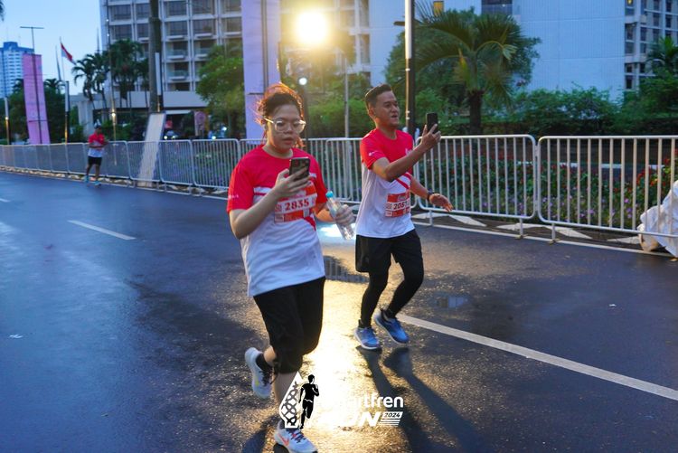 Race photo from Smartfren Run 2024