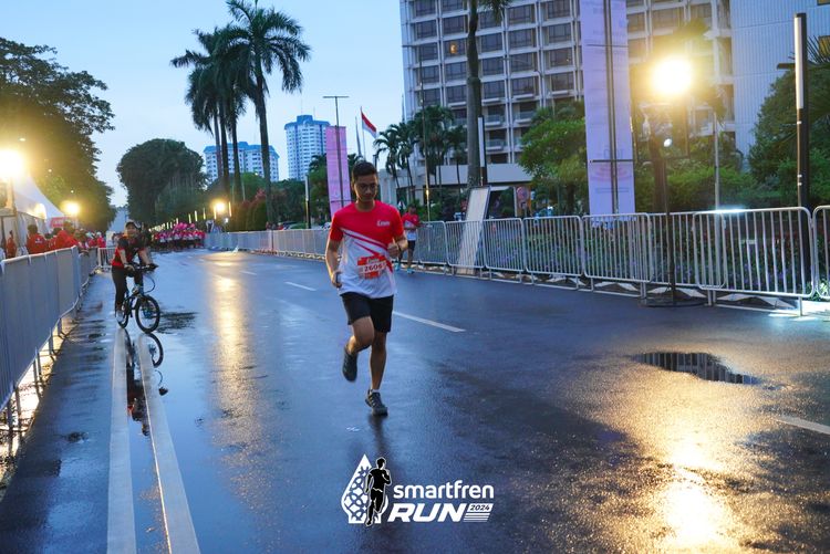 Race photo from Smartfren Run 2024