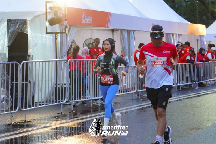 Race photo from Smartfren Run 2024
