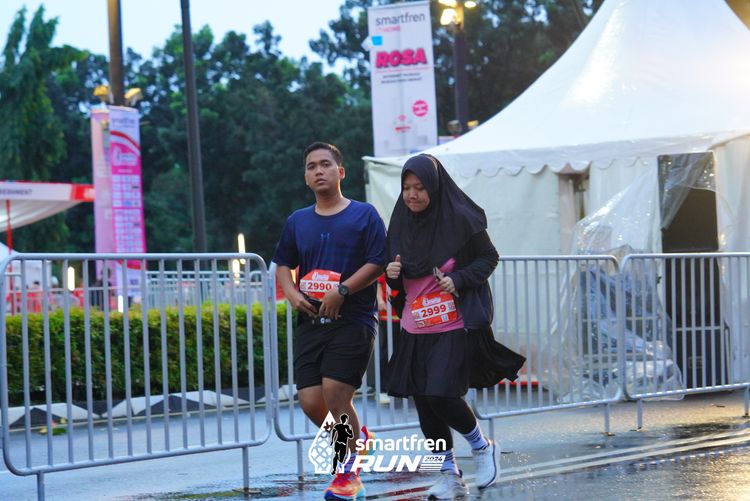 Race photo from Smartfren Run 2024