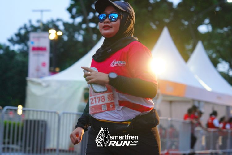 Race photo from Smartfren Run 2024