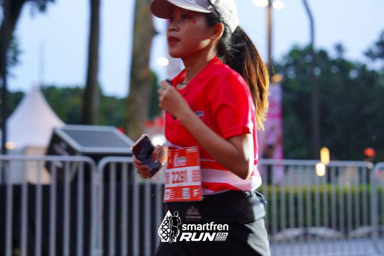 Race photo from Smartfren Run 2024