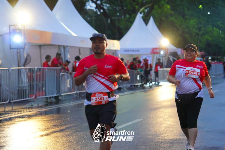 Race photo from Smartfren Run 2024
