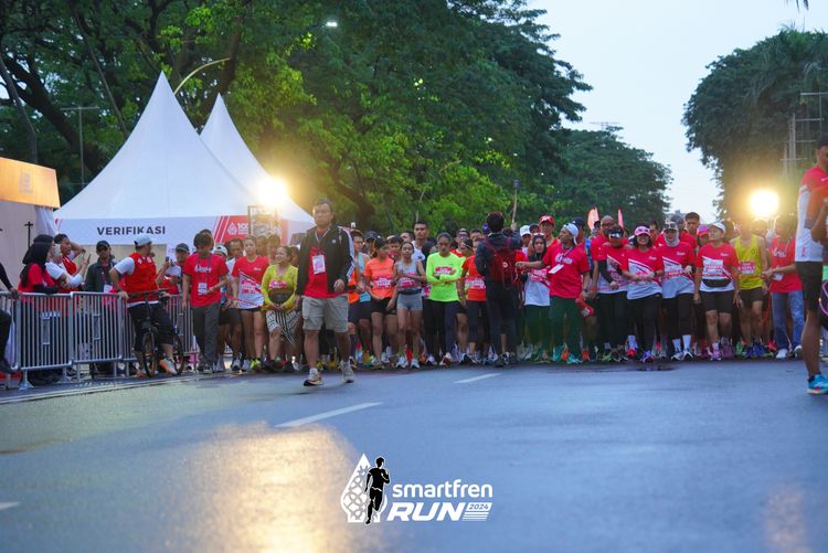 Race photo from Smartfren Run 2024