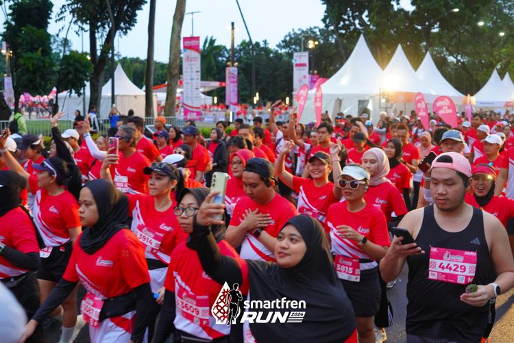 Race photo from Smartfren Run 2024