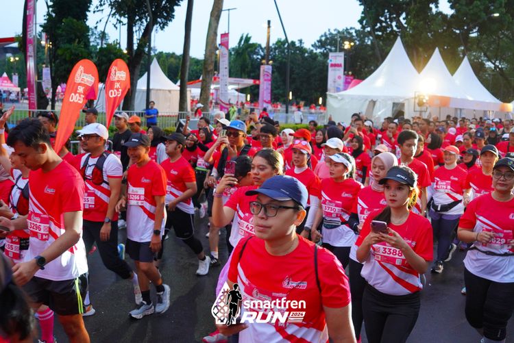 Race photo from Smartfren Run 2024