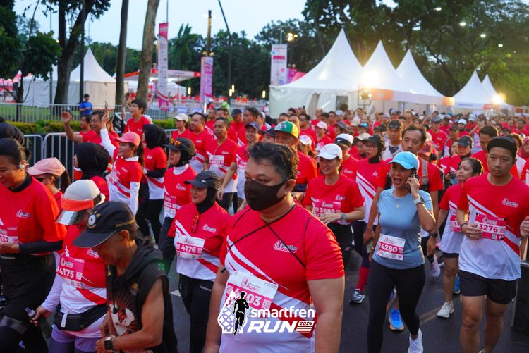 Race photo from Smartfren Run 2024