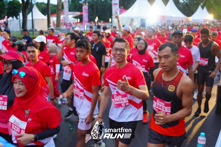 Race photo from Smartfren Run 2024