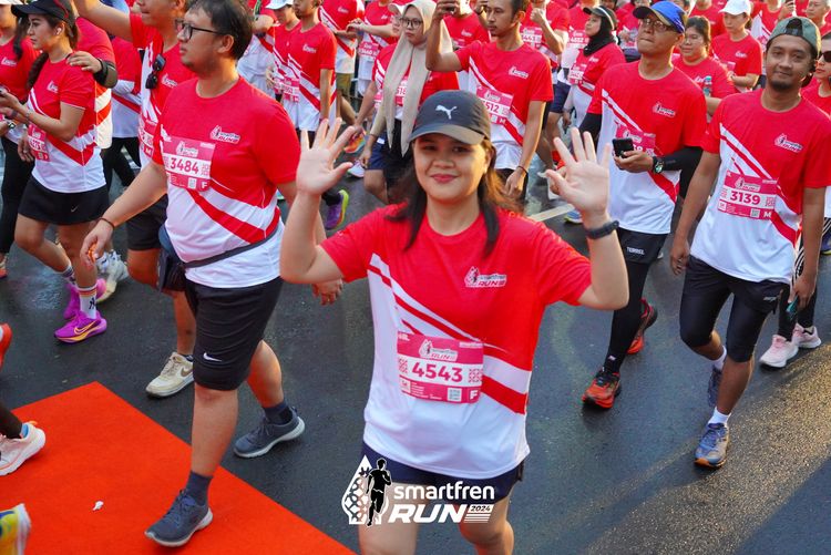 Race photo from Smartfren Run 2024