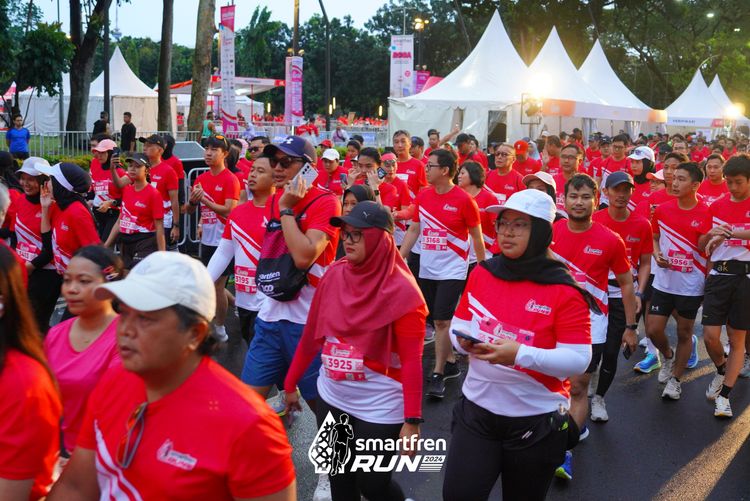 Race photo from Smartfren Run 2024