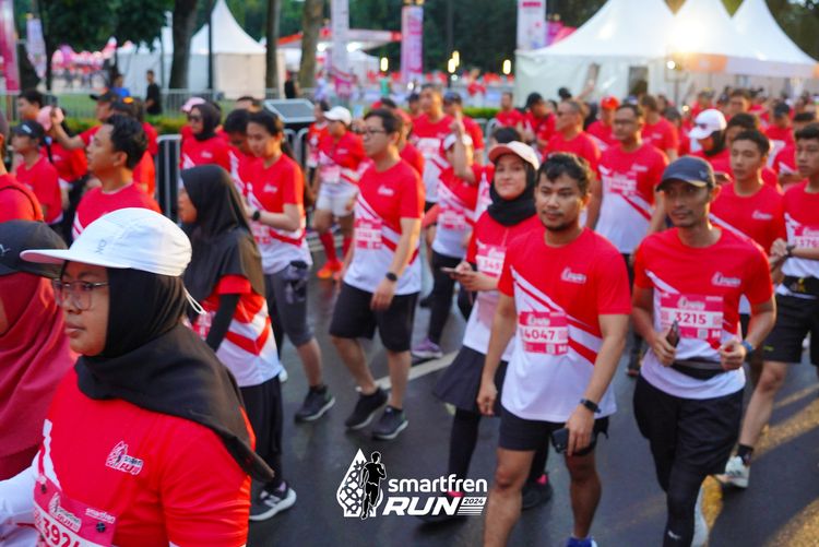 Race photo from Smartfren Run 2024