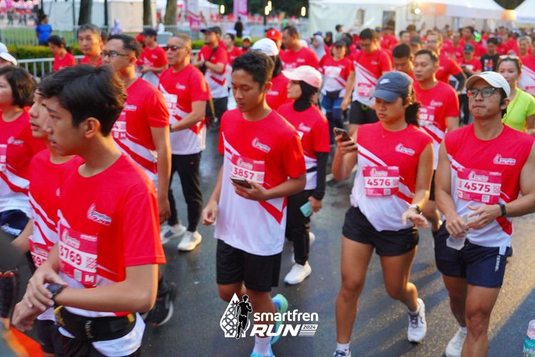 Race photo from Smartfren Run 2024