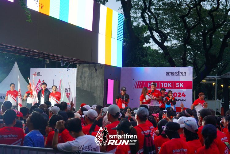 Race photo from Smartfren Run 2024
