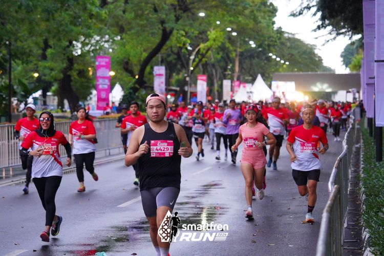 Race photo from Smartfren Run 2024