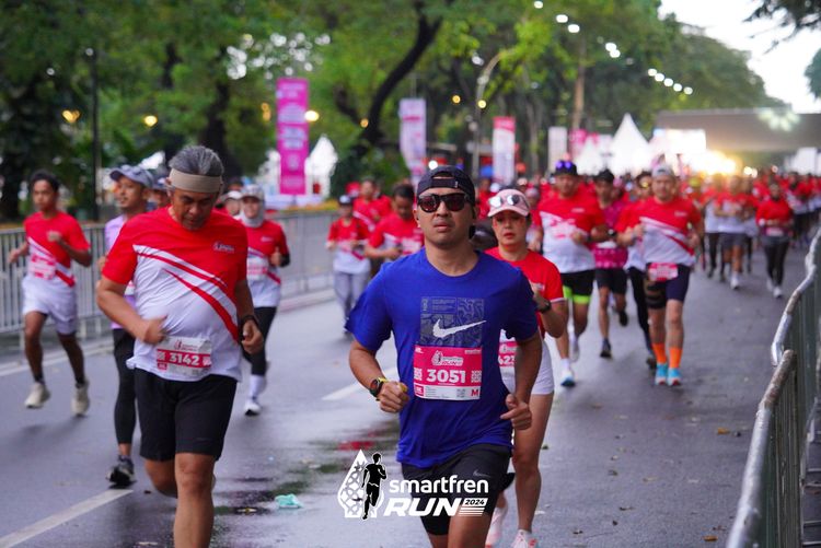 Race photo from Smartfren Run 2024