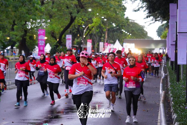 Race photo from Smartfren Run 2024