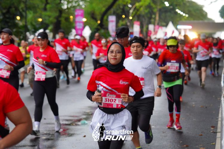 Race photo from Smartfren Run 2024