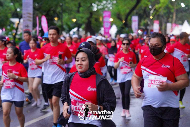 Race photo from Smartfren Run 2024