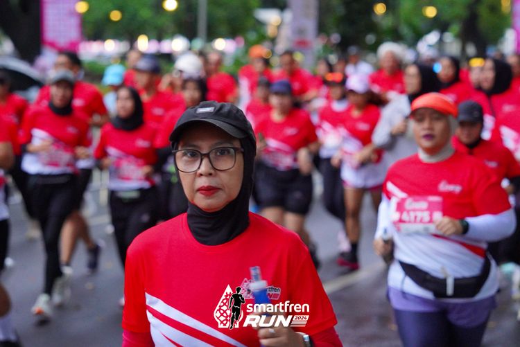 Race photo from Smartfren Run 2024