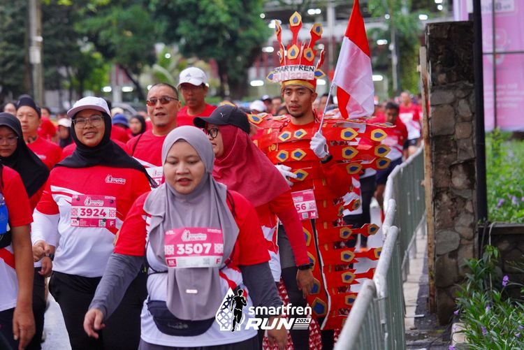 Race photo from Smartfren Run 2024