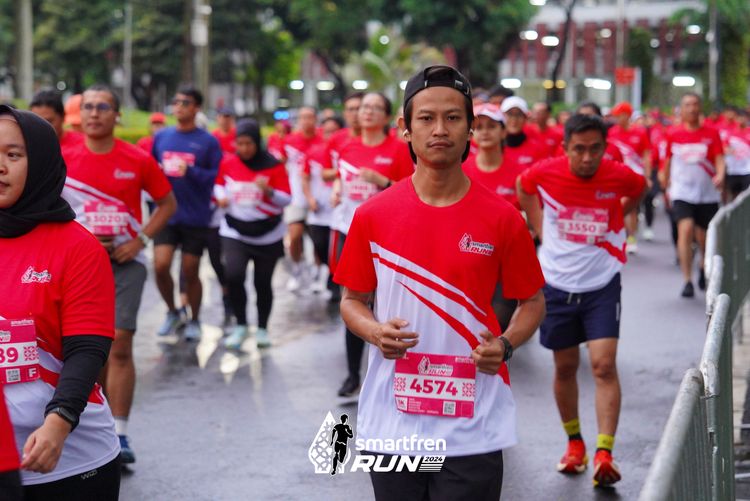 Race photo from Smartfren Run 2024