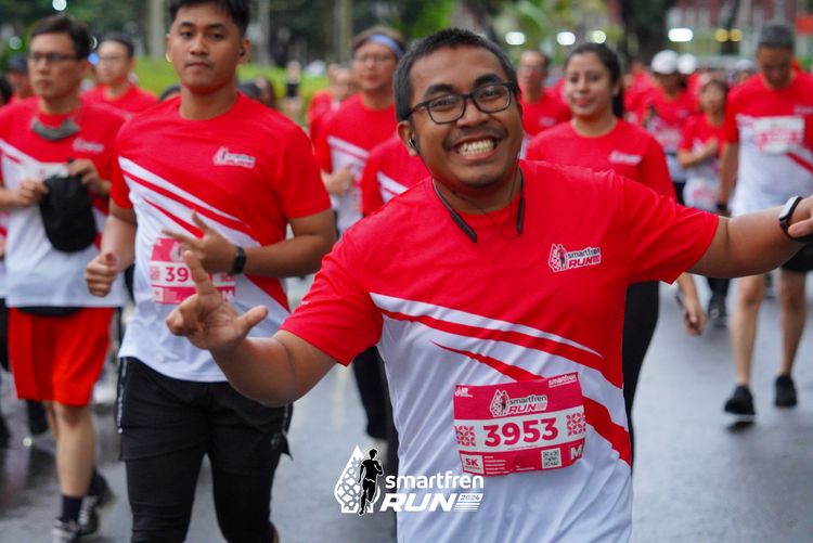 Race photo from Smartfren Run 2024