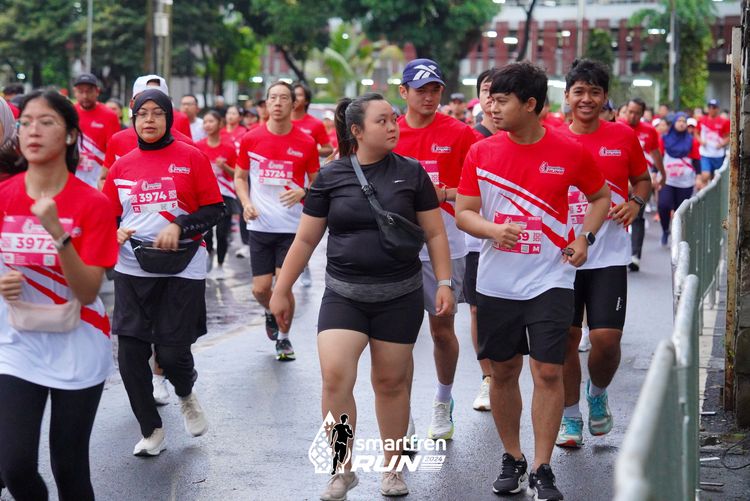 Race photo from Smartfren Run 2024