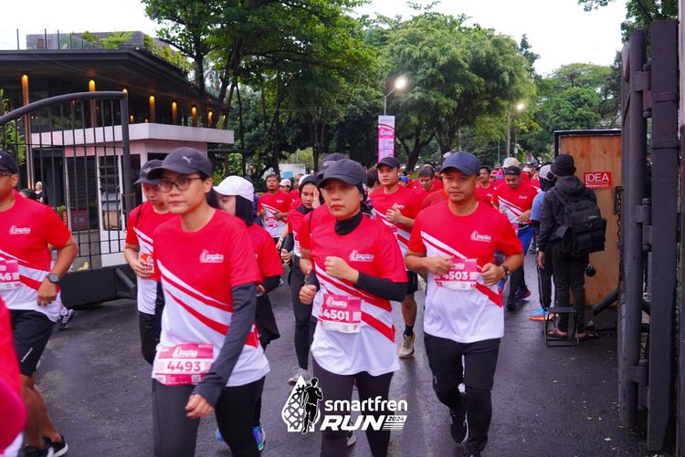 Race photo from Smartfren Run 2024